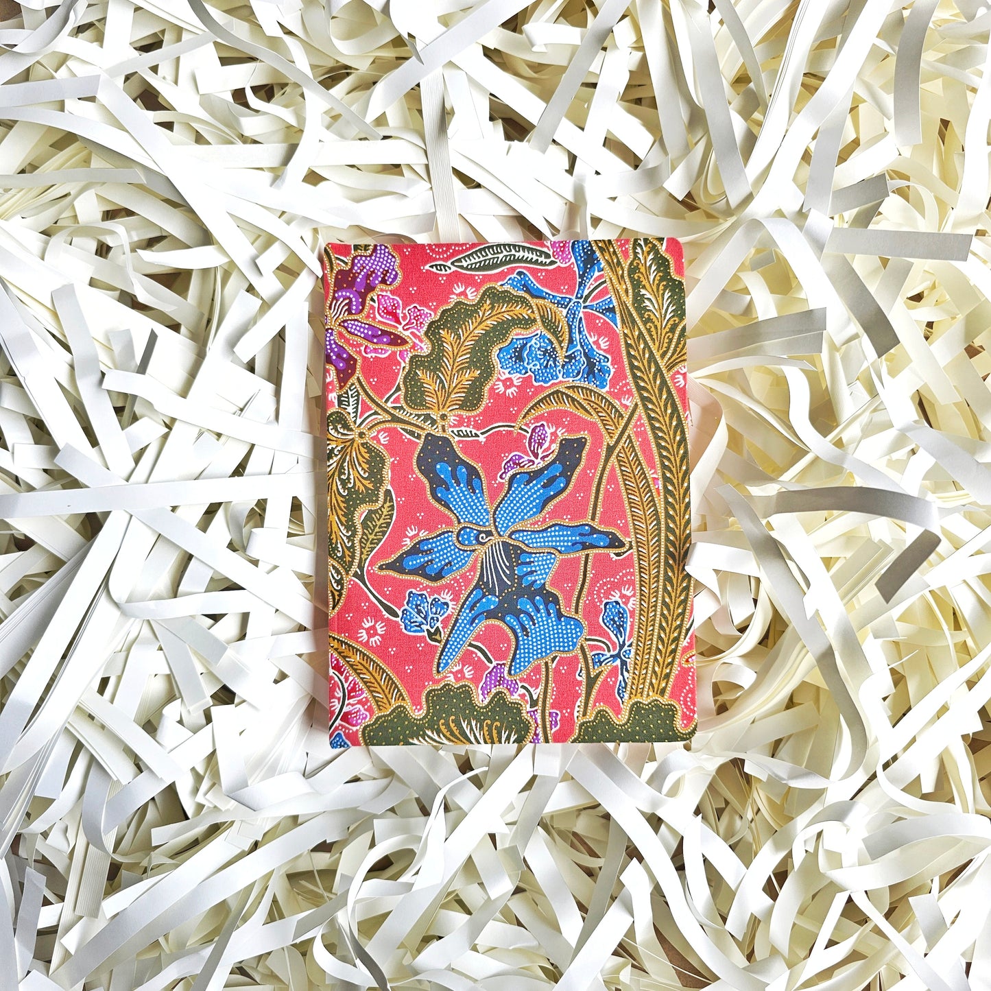 Fabric Hand Bound Journal Orchid Batik