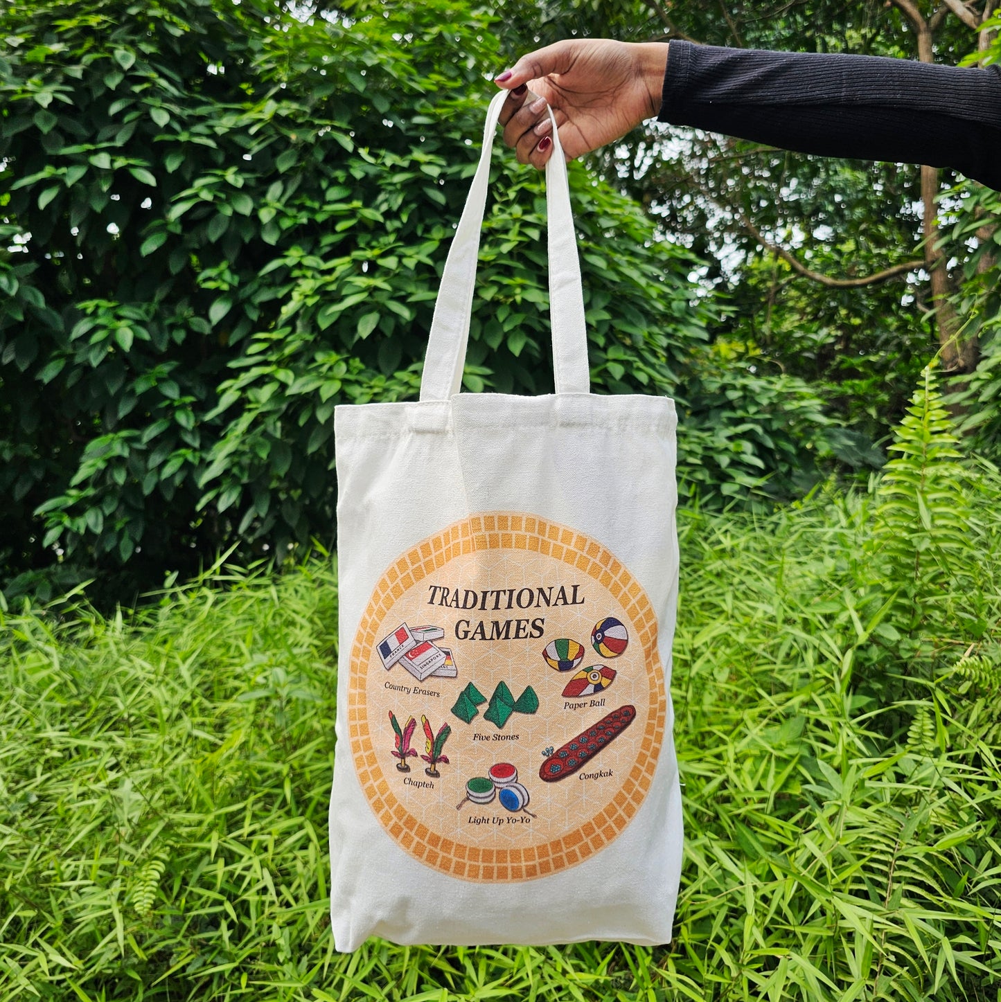 Traditional Games Canvas Tote Bag