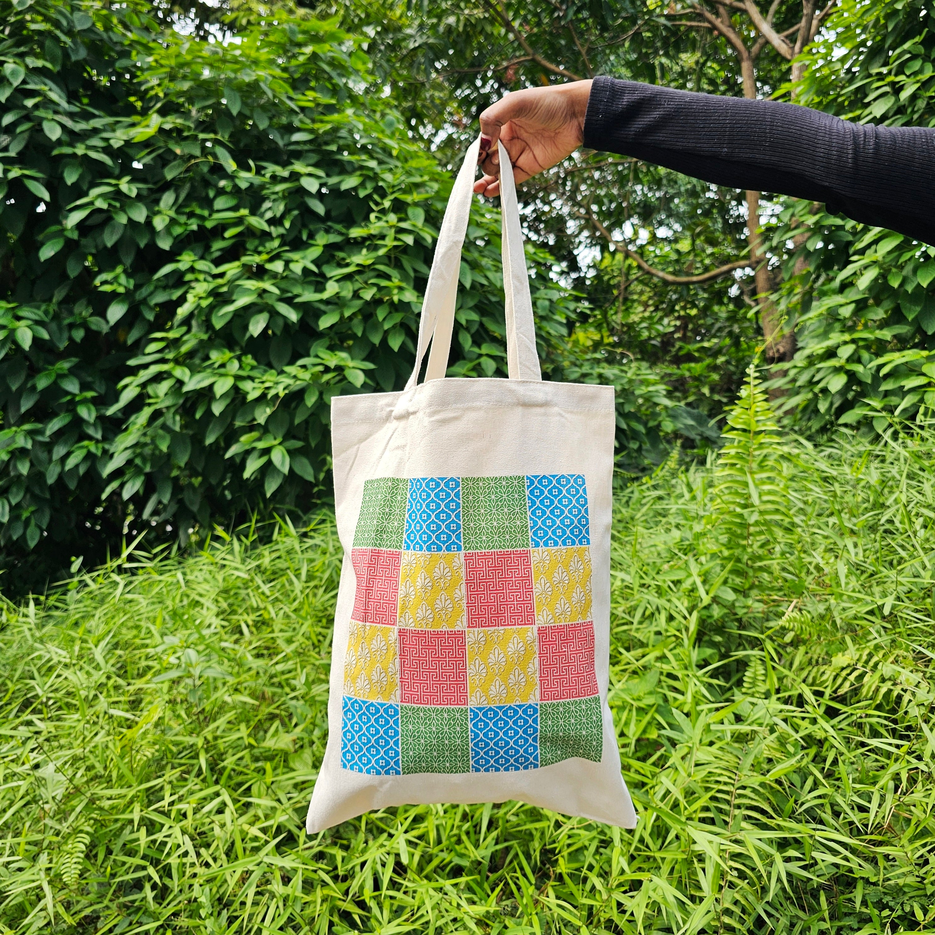 Ethnic tote bags best sale