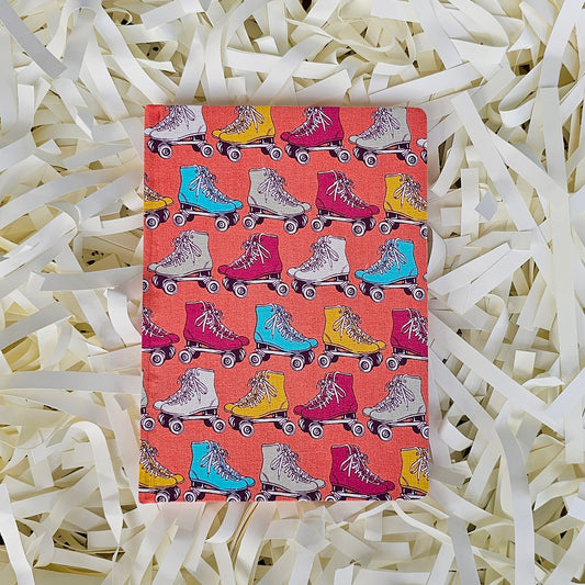 Fabric Hand Bound Journal Roller Derby