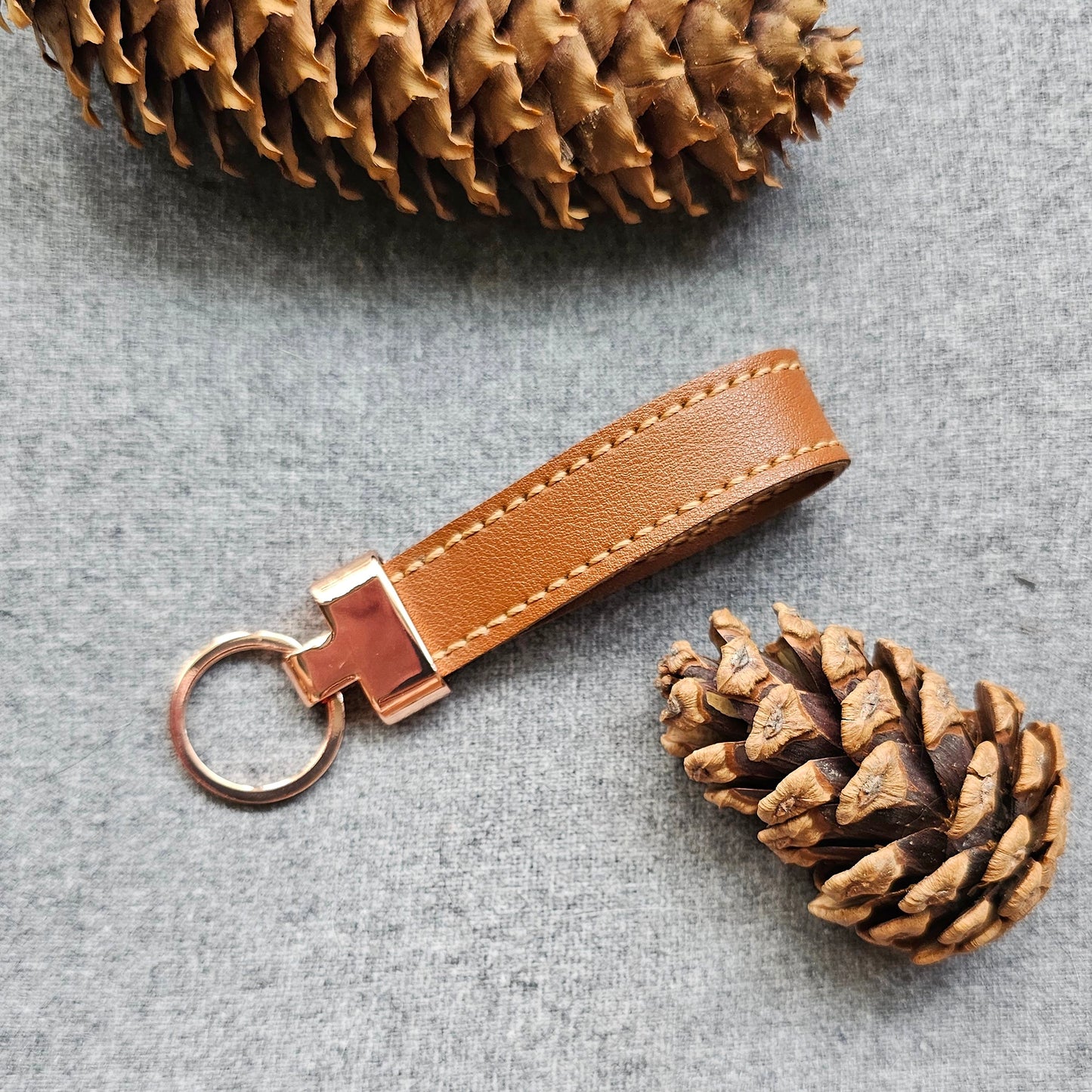 Animal Friendly Leather Key Fob