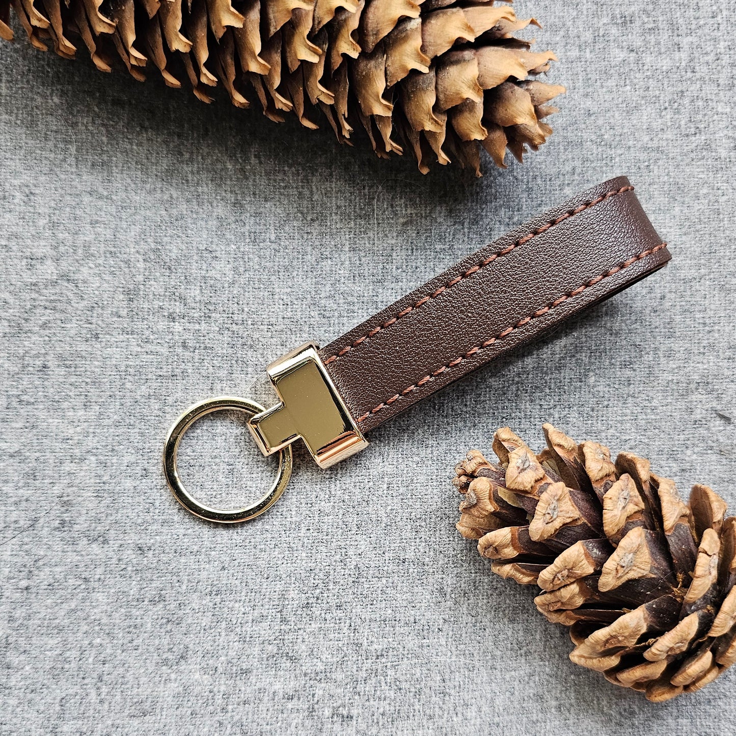 Animal Friendly Leather Key Fob