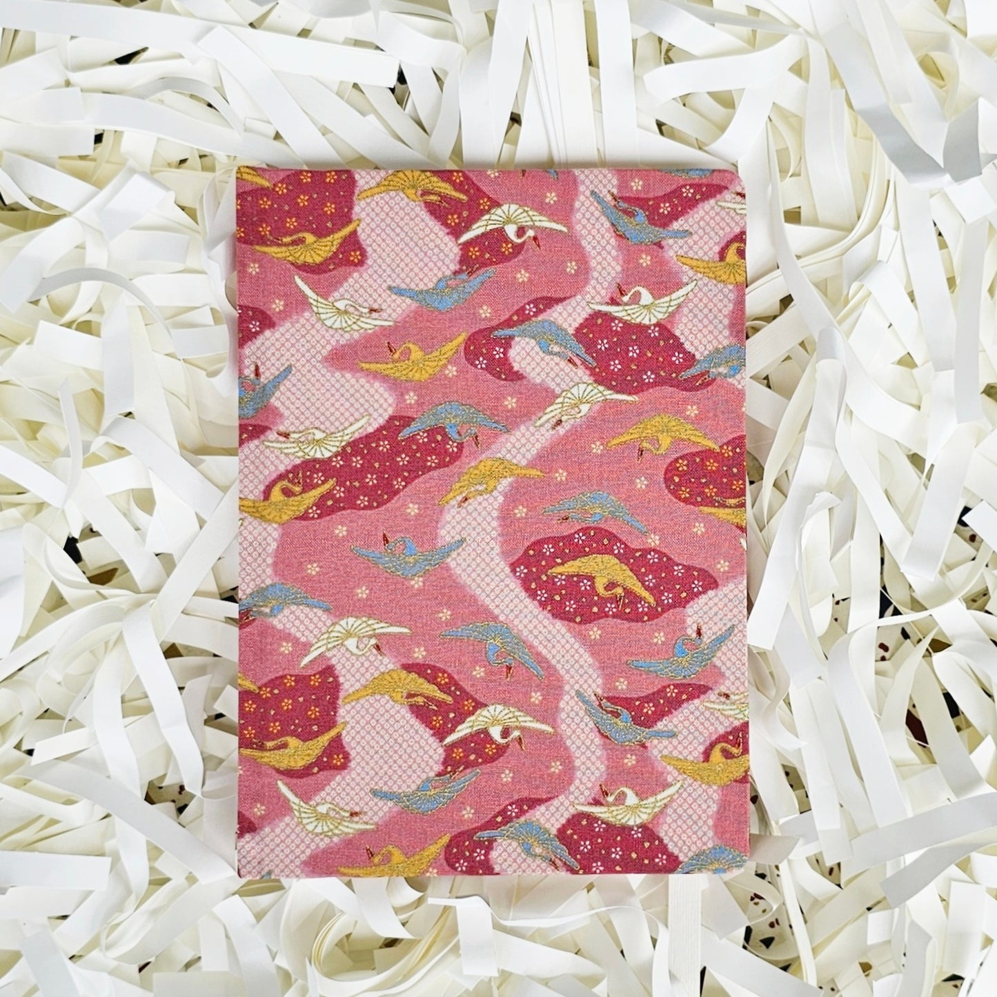 Fabric Hand Bound Journal Mystic Crane