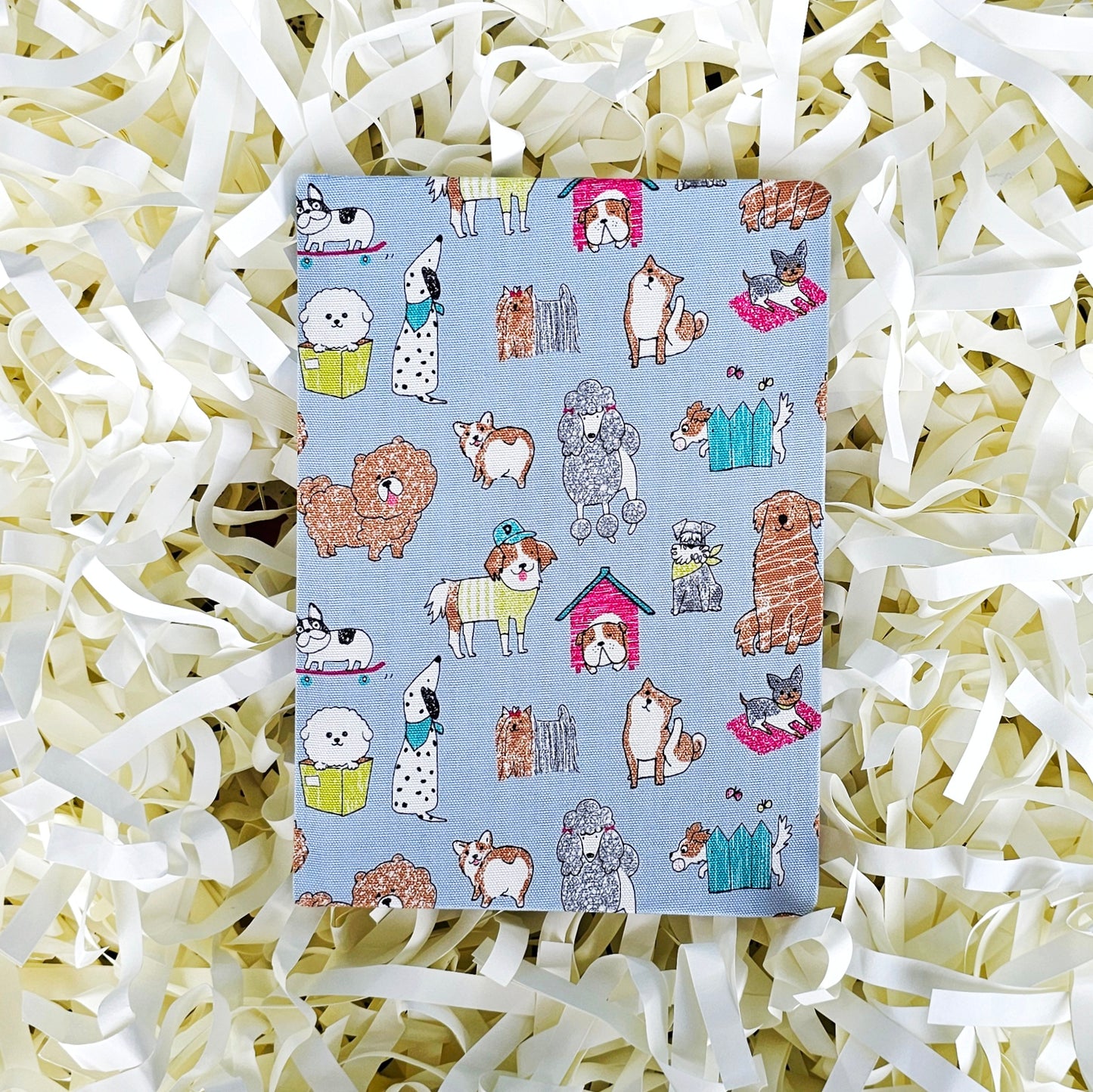 Fabric Hand Bound Journal Awesome Pawsome