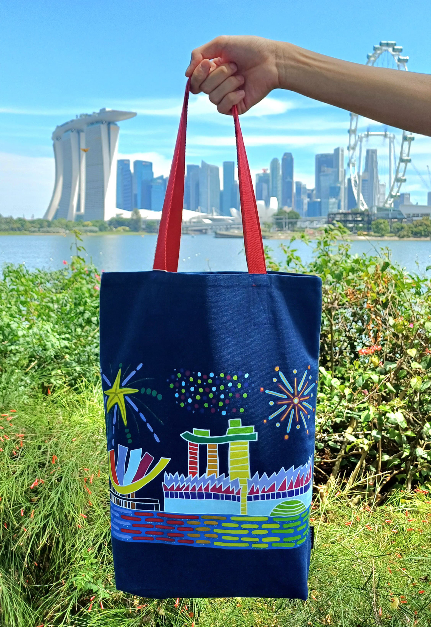 The Festive Bayfront Tote Bag (full colour)