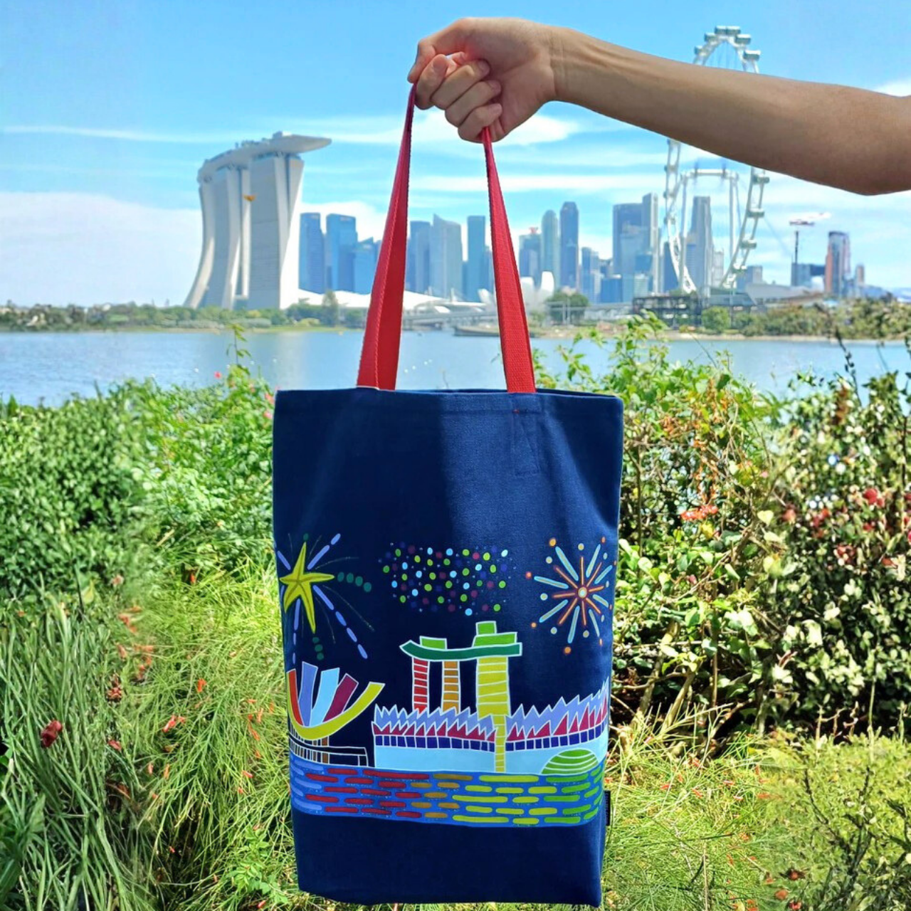 The Festive Bayfront Tote Bag (full colour)