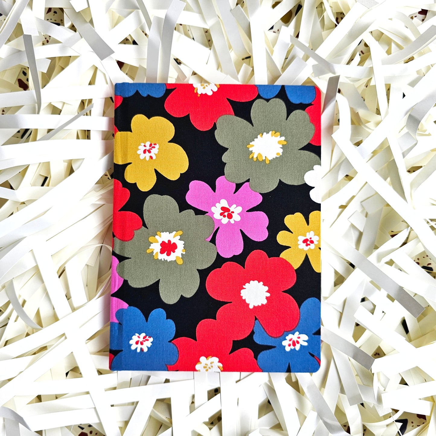 Fabric Hand Bound Journal Floral Medley