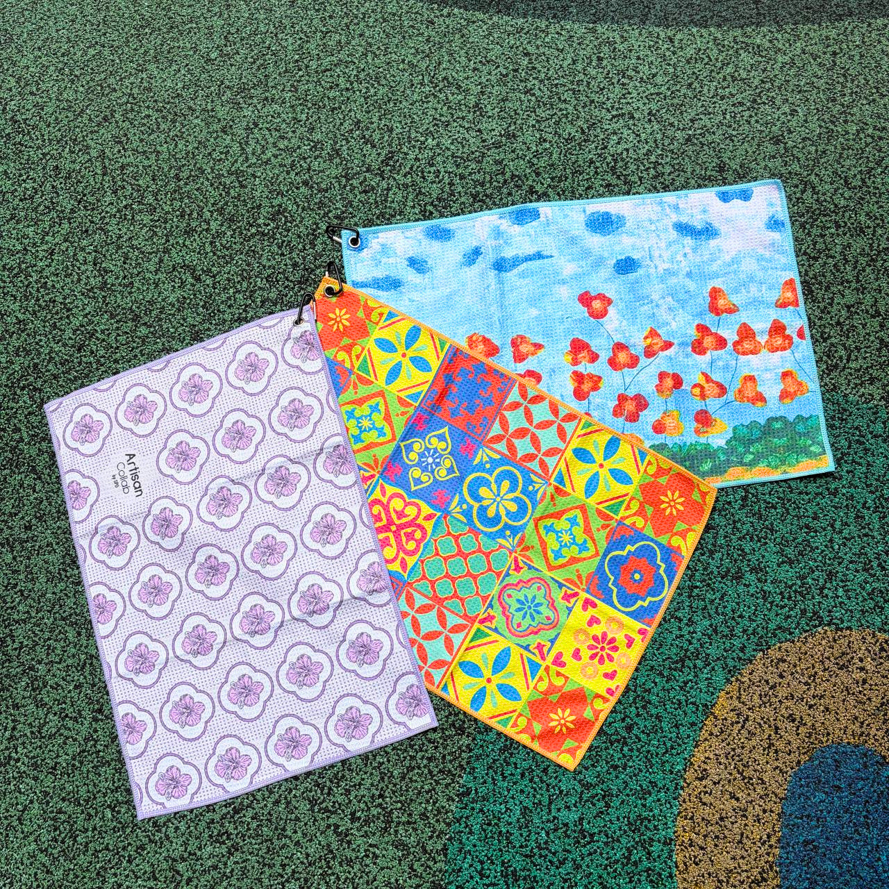 Microfibre Golf Towels with Hook ACRS