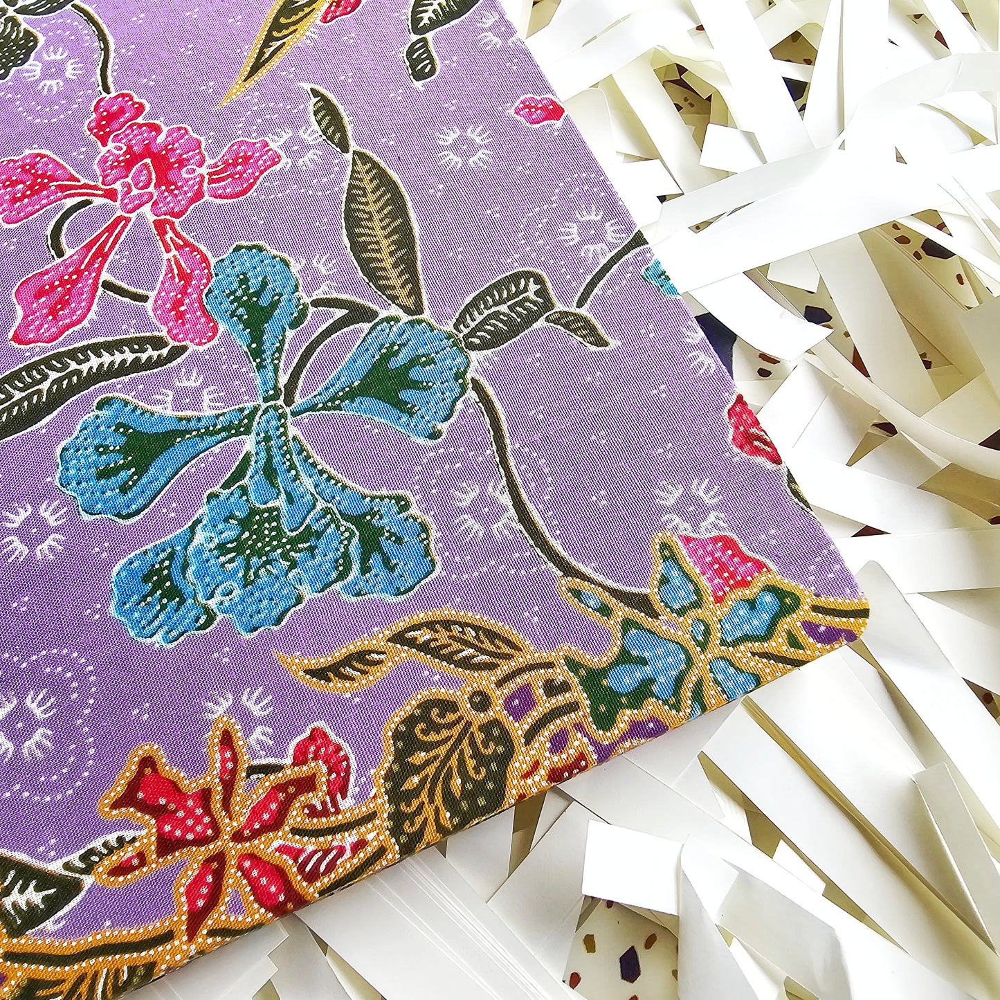 Fabric Hand Bound Journal Orchid Batik