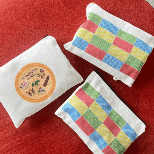 Zipper Pouch (Ethnic Motifs & Traditional Games)
